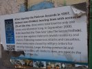 Panneau israëlien dans la Shuhada street à Hébron